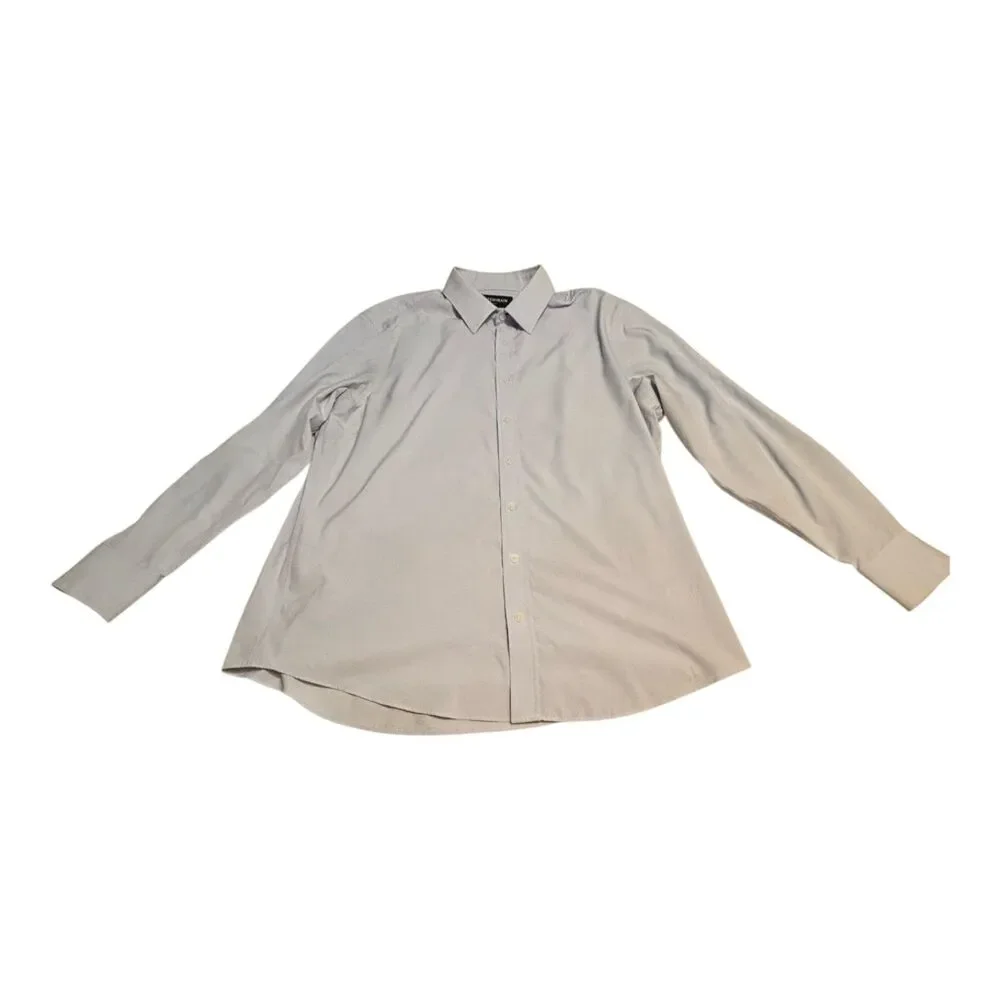 Mizzen+Main Leeward Dress Shirt Mens Medium Blue Classic Performance Button Up - Picture 9 of 10
